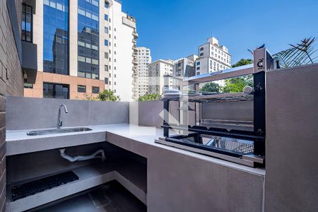 Churrasqueira de kitnet/studio à venda com 1 quarto, 34m² em Jardins, São Paulo