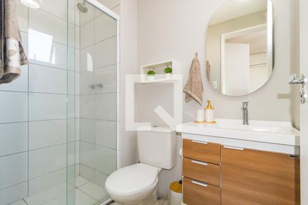 Banheiro de apartamento para alugar com 1 quarto, 30m² em Brás, São Paulo