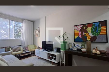Sala de apartamento à venda com 1 quarto, 50m² em Cambuí, Campinas