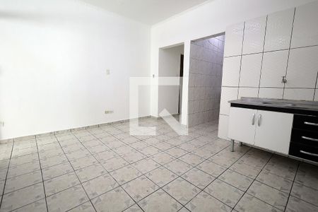 Sala e Cozinha de apartamento para alugar com 1 quarto, 48m² em Parque João Ramalho, Santo André