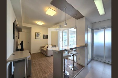 Sala de apartamento à venda com 1 quarto, 43m² em Vila Olímpia, São Paulo