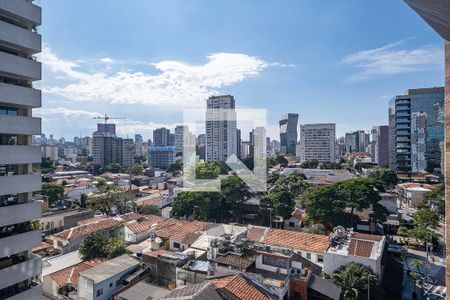 Sala/Cozinha - Vista de apartamento à venda com 1 quarto, 42m² em Pinheiros, São Paulo