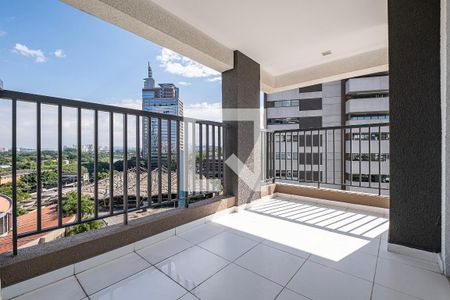 Sala/Cozinha - Varanda de apartamento à venda com 1 quarto, 42m² em Pinheiros, São Paulo
