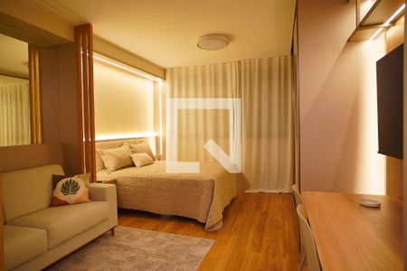 Sala _Quarto de kitnet/studio para alugar com 1 quarto, 35m² em Auxiliadora, Porto Alegre