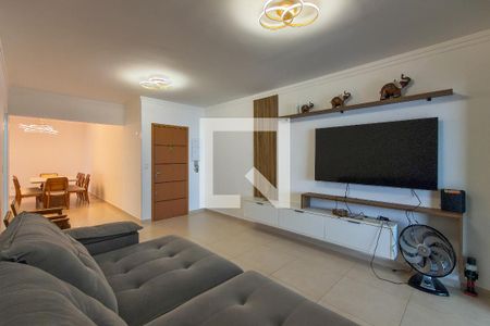 Sala  de apartamento para alugar com 3 quartos, 132m² em Vila Caiçara, Praia Grande