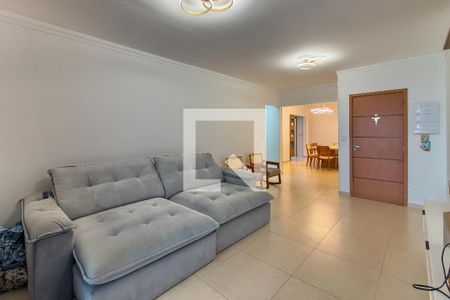 Sala  de apartamento para alugar com 3 quartos, 132m² em Vila Caiçara, Praia Grande