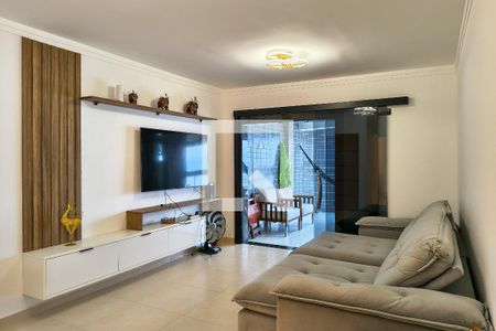 Sala de apartamento para alugar com 3 quartos, 132m² em Vila Caiçara, Praia Grande