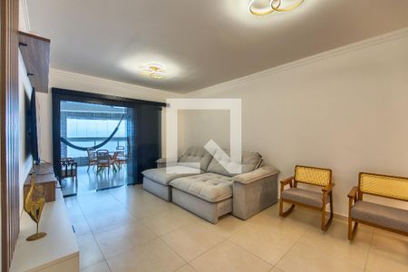 Sala de apartamento para alugar com 3 quartos, 132m² em Vila Caiçara, Praia Grande