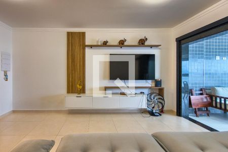Sala de apartamento para alugar com 3 quartos, 132m² em Vila Caiçara, Praia Grande