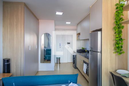 Sala/Quarto/Cozinha de kitnet/studio para alugar com 1 quarto, 25m² em Itaim Bibi, São Paulo