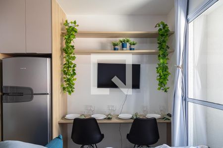 Sala/Quarto/Cozinha de kitnet/studio para alugar com 1 quarto, 25m² em Itaim Bibi, São Paulo