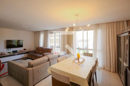 Sala de estar - Jantar de apartamento para alugar com 4 quartos, 140m² em Santo Amaro, São Paulo