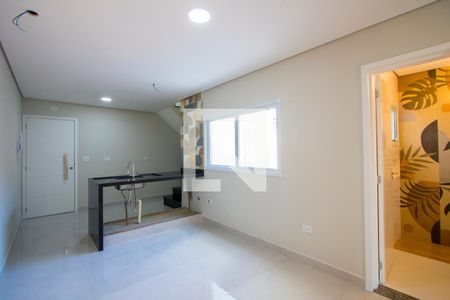 Sala de apartamento à venda com 2 quartos, 100m² em Vila Linda, Santo André