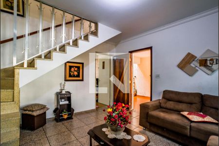 Sala de casa à venda com 3 quartos, 171m² em Vila Scarpelli, Santo André