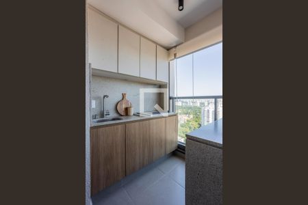 Sacada de apartamento à venda com 1 quarto, 67m² em Santo Amaro, São Paulo