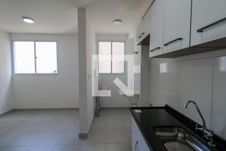 Cozinha e Área de Serviço de apartamento para alugar com 2 quartos, 42m² em Vila Palmares, São Caetano do Sul