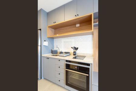 Cozinha de kitnet/studio para alugar com 1 quarto, 25m² em Vila Olímpia, São Paulo