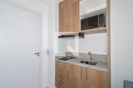 Cozinha de apartamento para alugar com 1 quarto, 25m² em Vila Nova Conceição, São Paulo