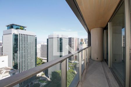 Varanda da Sala de Estar e Jantar de apartamento à venda com 3 quartos, 232m² em Pinheiros, São Paulo