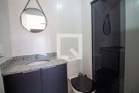 Banheiro da Suíte de kitnet/studio para alugar com 1 quarto, 27m² em Campo Belo, São Paulo