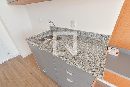 Sala/cozinha de apartamento para alugar com 1 quarto, 29m² em Liberdade, São Paulo