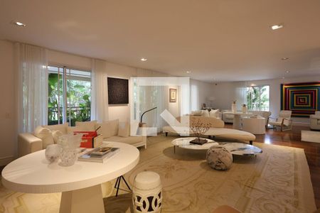 Sala  de apartamento à venda com 4 quartos, 407m² em Jardim Guedala, São Paulo