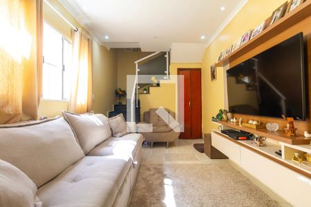 Sala de casa de condomínio à venda com 2 quartos, 78m² em Vila Euthalia, São Paulo