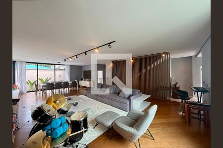 Sala de casa de condomínio à venda com 4 quartos, 397m² em Brooklin, São Paulo