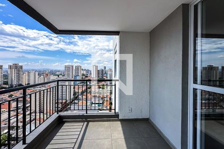 Varanda da Sala de kitnet/studio à venda com 1 quarto, 39m² em Belenzinho, São Paulo