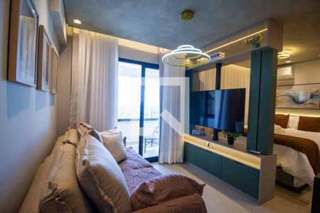 Sala de apartamento para alugar com 1 quarto, 47m² em Parque Campolim, Sorocaba