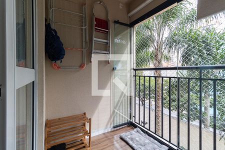Varanda da Sala de apartamento à venda com 2 quartos, 49m² em Jardim Celeste, São Paulo