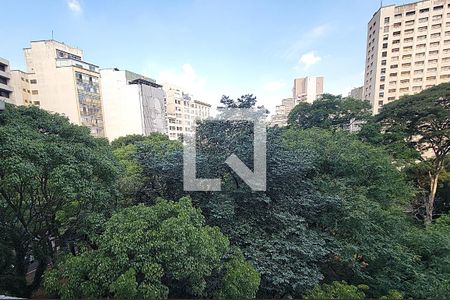 Vista da Sala de apartamento à venda com 2 quartos, 57m² em República, São Paulo