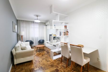 Sala de apartamento para alugar com 1 quarto, 60m² em Campo Belo, São Paulo