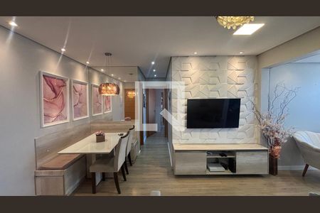 Sala - Sala de Jantar  de apartamento à venda com 2 quartos, 51m² em Vila Humaita, Santo André