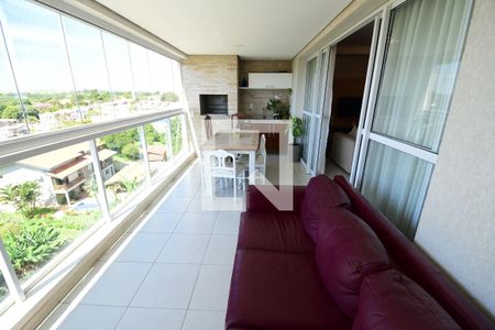 Varanda gourmet de apartamento à venda com 4 quartos, 137m² em Loteamento Alphaville Campinas, Campinas