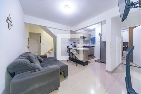 Sala de apartamento à venda com 2 quartos, 90m² em Parque Novo Oratório, Santo André