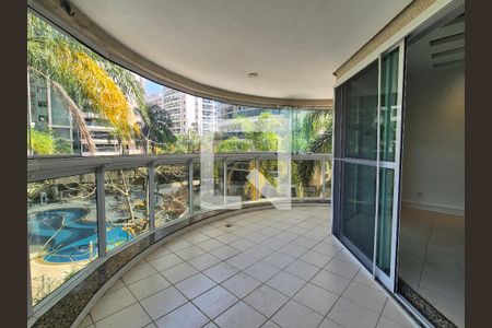 Varanda da Sala de apartamento à venda com 3 quartos, 118m² em Barra da Tijuca, Rio de Janeiro