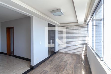 Varanda da sala 1 de apartamento à venda com 4 quartos, 180m² em Castelo, Belo Horizonte