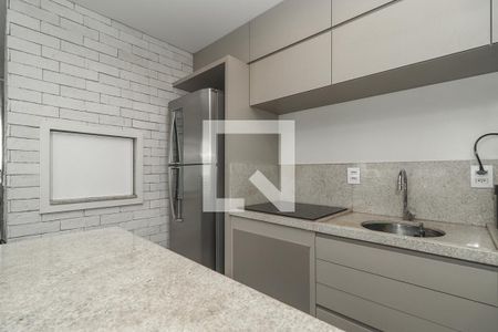 Cozinha de apartamento para alugar com 1 quarto, 49m² em São João, Porto Alegre
