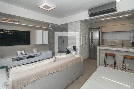 Sala de apartamento para alugar com 1 quarto, 49m² em São João, Porto Alegre