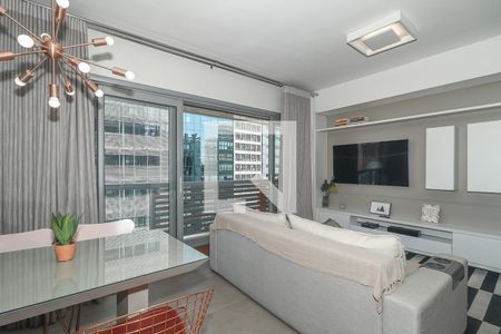 Sala de apartamento para alugar com 1 quarto, 49m² em São João, Porto Alegre