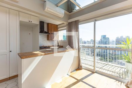 Sala de apartamento para alugar com 1 quarto, 55m² em Moema, São Paulo