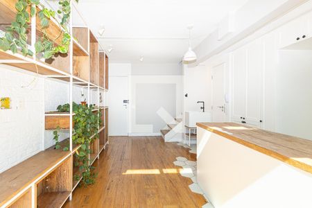 Sala de apartamento para alugar com 1 quarto, 55m² em Moema, São Paulo