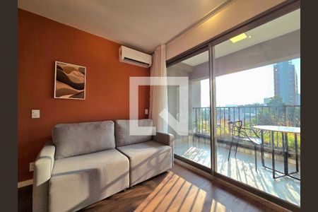 Sala de apartamento para alugar com 1 quarto, 51m² em Indianópolis, São Paulo