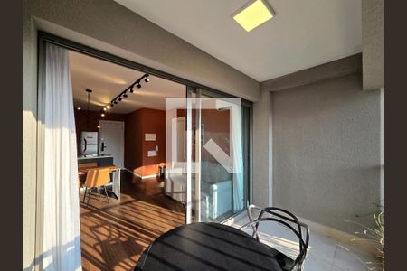 Varanda da Sala de apartamento para alugar com 1 quarto, 51m² em Indianópolis, São Paulo