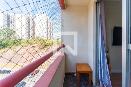 Varanda da Sala de apartamento à venda com 2 quartos, 54m² em Jardim do Estádio, Santo André