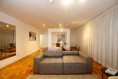 Sala de Estar e Jantar de apartamento para alugar com 3 quartos, 158m² em Cerqueira César, São Paulo