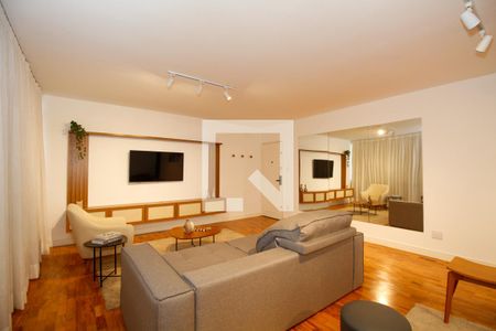 Sala de Estar e Jantar de apartamento para alugar com 3 quartos, 158m² em Cerqueira César, São Paulo