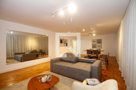 Sala de Estar e Jantar de apartamento para alugar com 3 quartos, 158m² em Cerqueira César, São Paulo