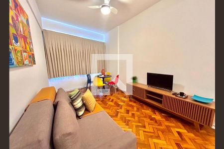 Sala de apartamento para alugar com 1 quarto, 55m² em Lapa, Rio de Janeiro